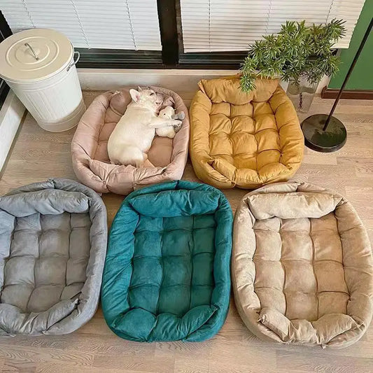 Multifunctional 3-in-1 Pet Bed - Soft Sofa and Kennel Mat