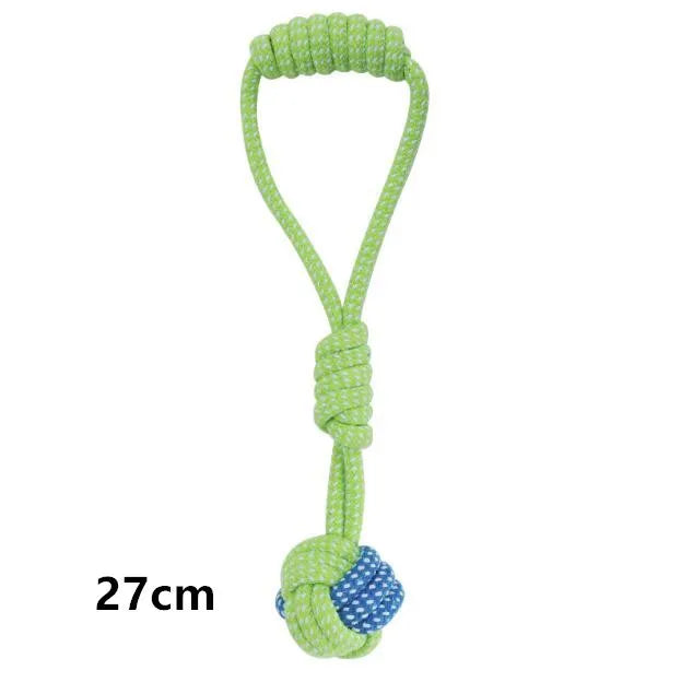 Cotton Rope Dog Toy Set - Interactive Ball and Chew Toys