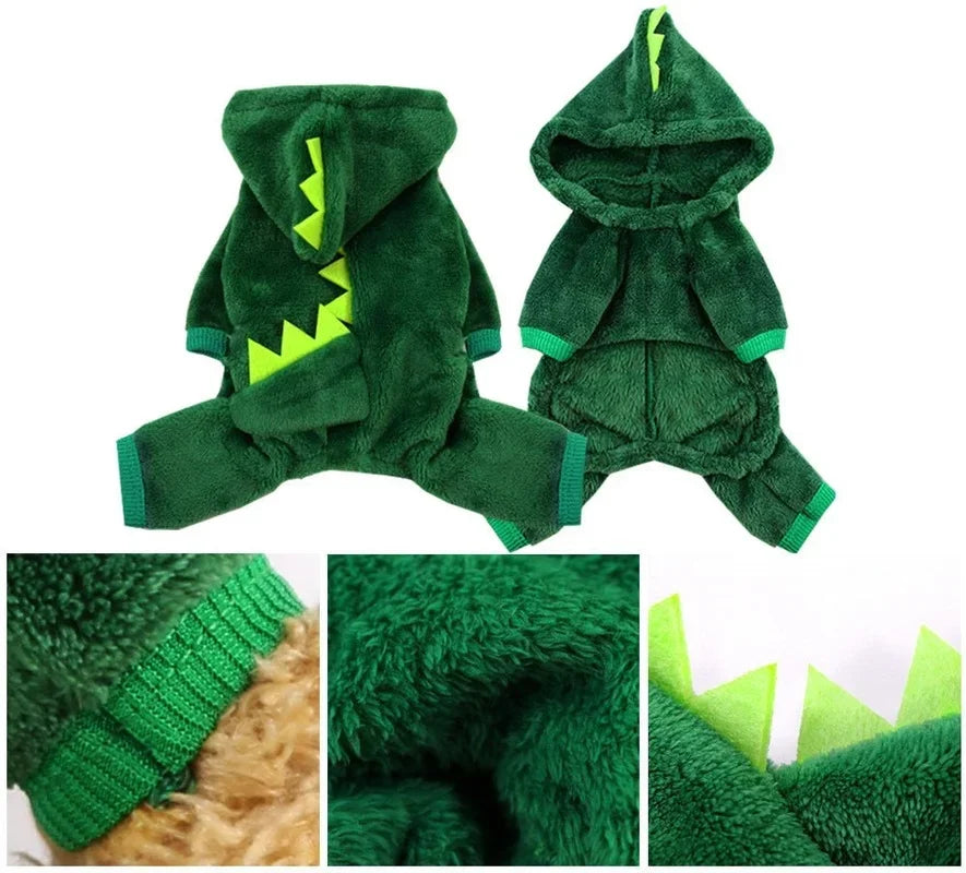 Dinosaur Halloween Costume - Fleece Hoodie for Pets
