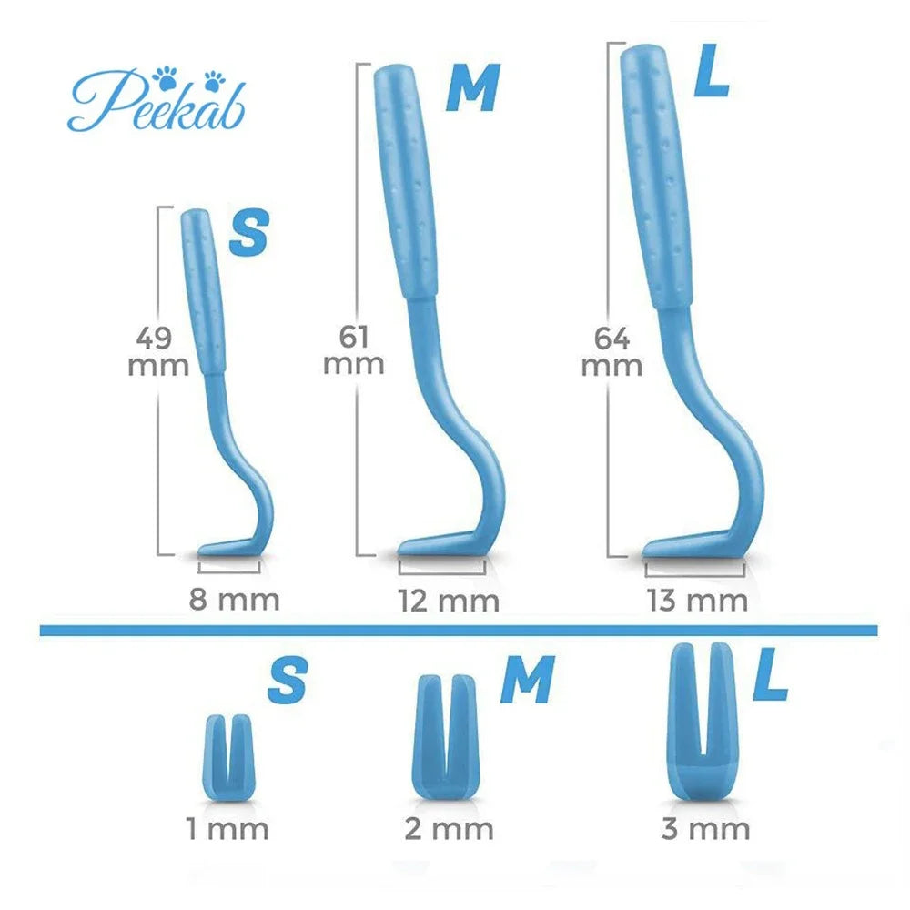 Tick Removal Tool - Flea and Mite Extractor Tweezers