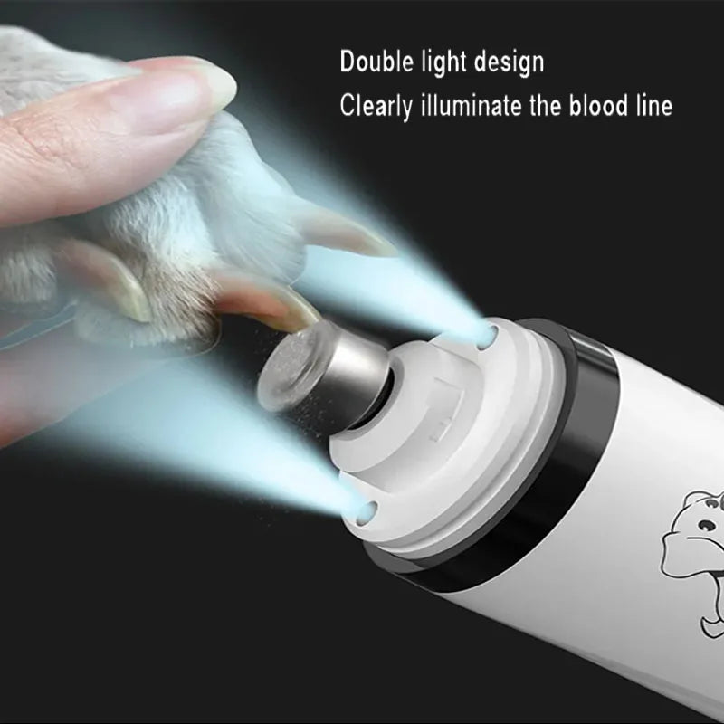 Electric Pet Nail Grinder - USB Rechargeable Trimmer