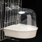 Hanging Bird Bath - Waterproof Cage-Style External Bath for Parrots and Small Birds