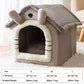 Foldable Pet House - Warm Cave Bed for Dogs and Cats