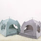 Sweet Princess Cat Tent - Foldable Basket Bed