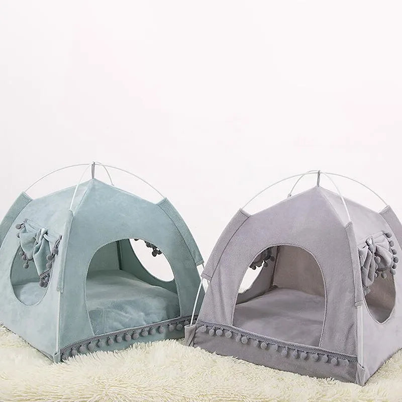 Sweet Princess Cat Tent - Foldable Basket Bed