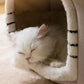 Foldable Cat Cave - Winter Warm Basket Bed