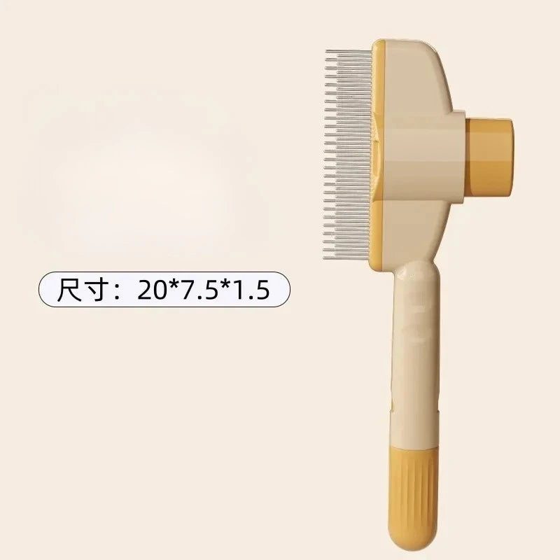 Self-Cleaning Slicker Brush - Pet Hair Removal Comb