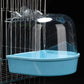 Hanging Bird Bath - Waterproof Cage-Style External Bath for Parrots and Small Birds