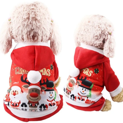 Santa Christmas Costume - Holiday Jacket for Pets