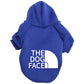 Dog Face Print Hoodie - Sporty Jacket for Large Dogs