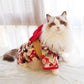 Japanese Kimono Pet Coat - Summer Outfit with Bow Knot