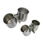 Stainless Steel Bird Feeder - Double Cup/Single Cup with Clip for Parrots & Birdhouse Feeding