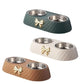 Bowtie Double Bowl - Pet Food and Water Dish Set
