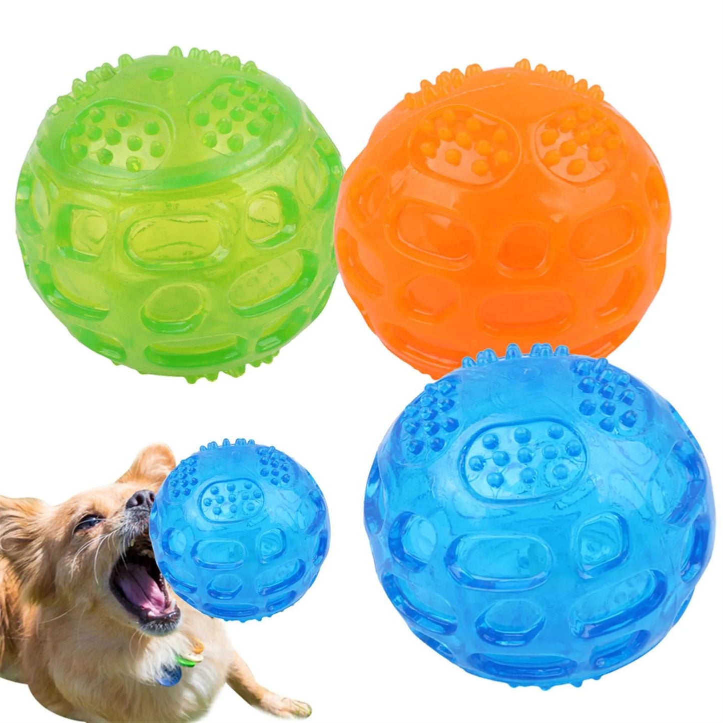 Waterproof Squeak Ball - Bite Resistant Chew Toy