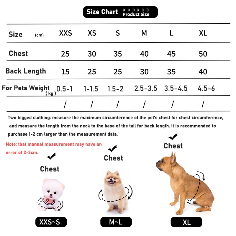 Fleece Pet Vest - Warm Winter Coat for Small Pets