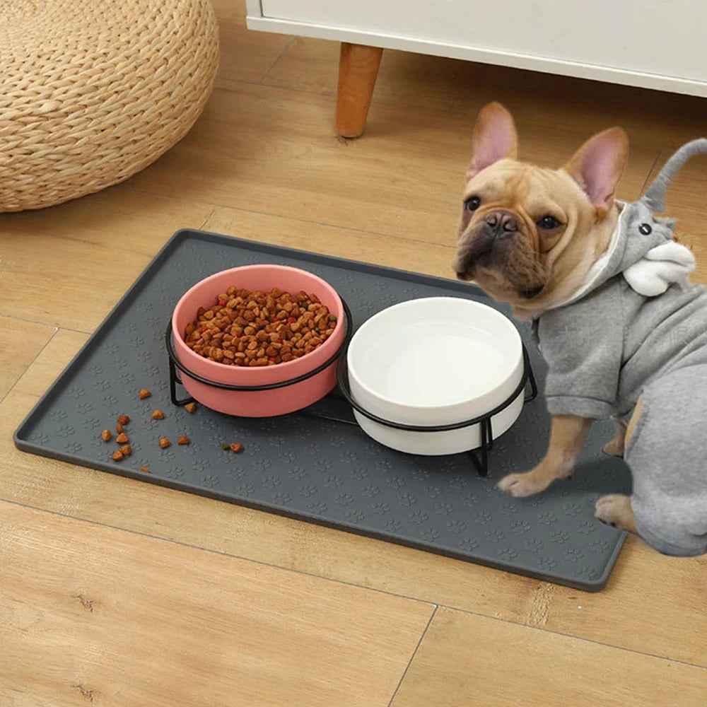 Silicone Pet Placemat - Non-Slip Waterproof Feeding Mat