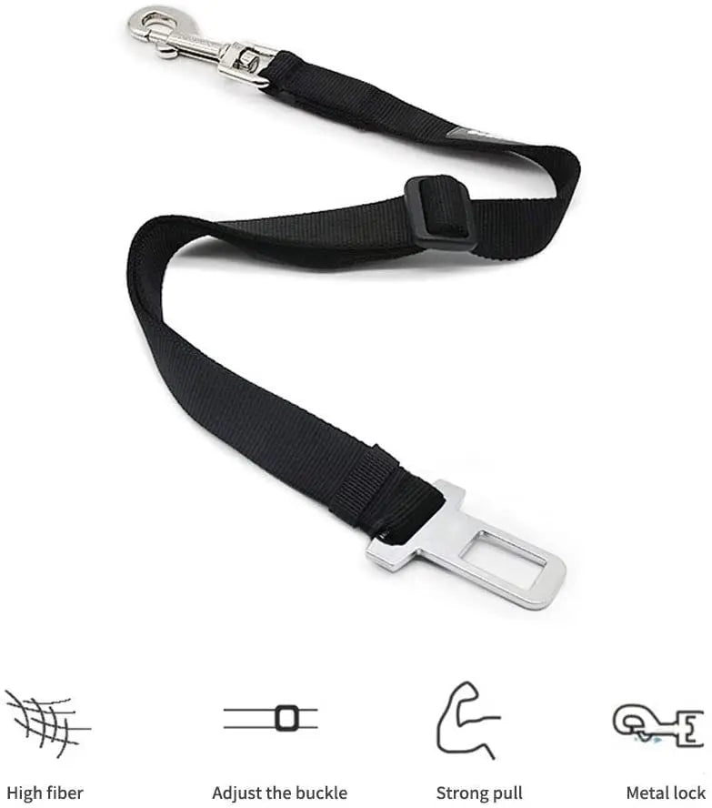 Adjustable Pet Car Seat Belt - Safety Harness Clip