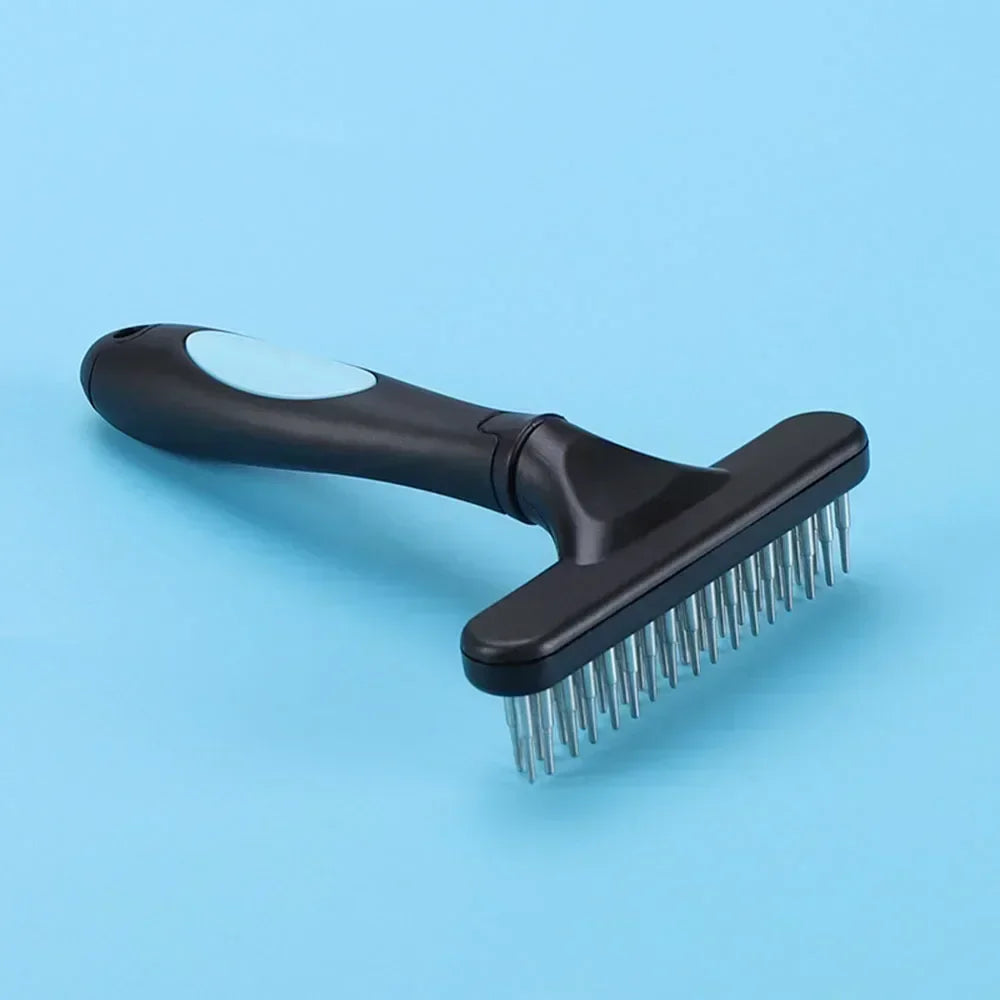 Double Row Undercoat Rake - Deshedding Brush for Pets
