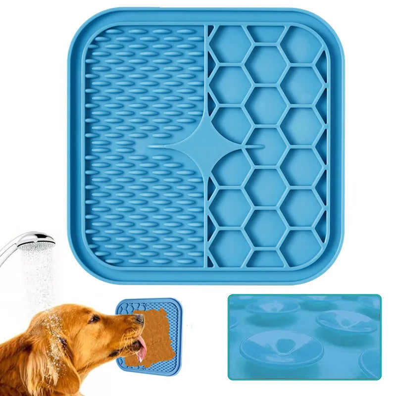 Silicone Lick Mat - Suction Cup Slow Feeder for Small Pets
