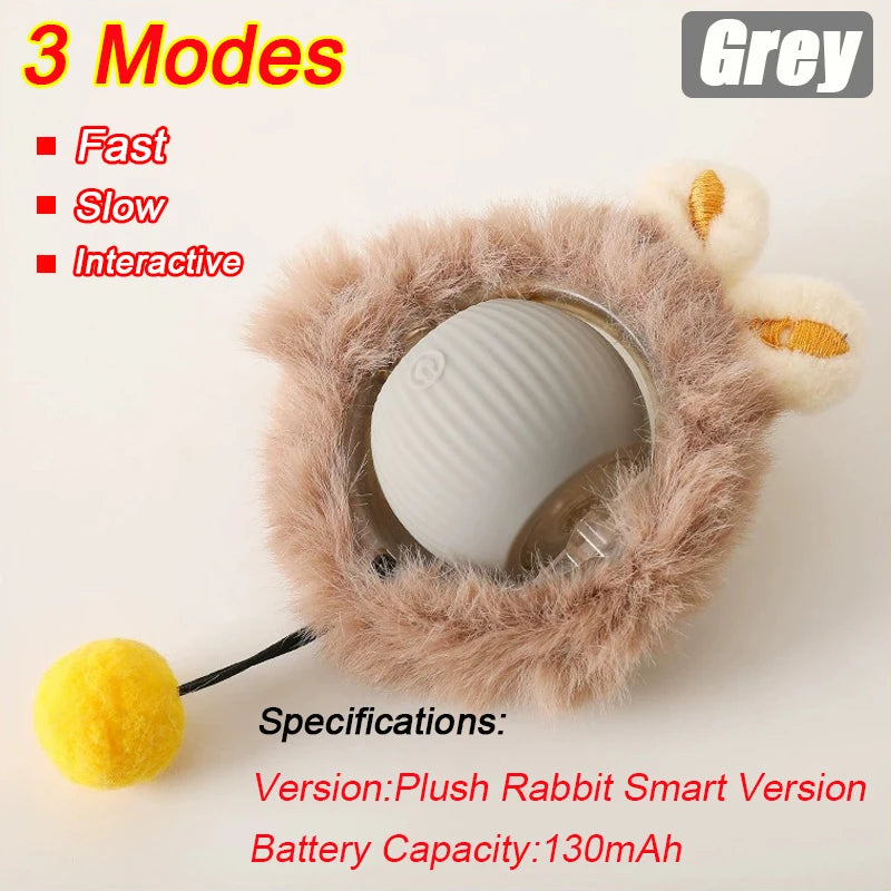 Interactive Rolling Ball - Rechargeable Mouse Tail Toy
