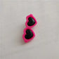 Heart Sunglasses Hair Clip - Pet Bow Accessory