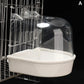 Hanging Bird Bath - Waterproof Cage-Style External Bath for Parrots and Small Birds