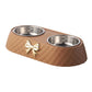 Bowtie Double Bowl - Pet Food and Water Dish Set
