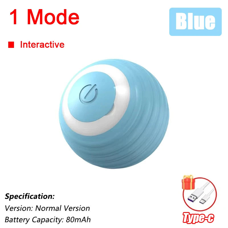 Interactive Rolling Ball - Rechargeable Mouse Tail Toy