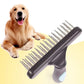 Double Row Undercoat Rake - Deshedding Brush for Pets