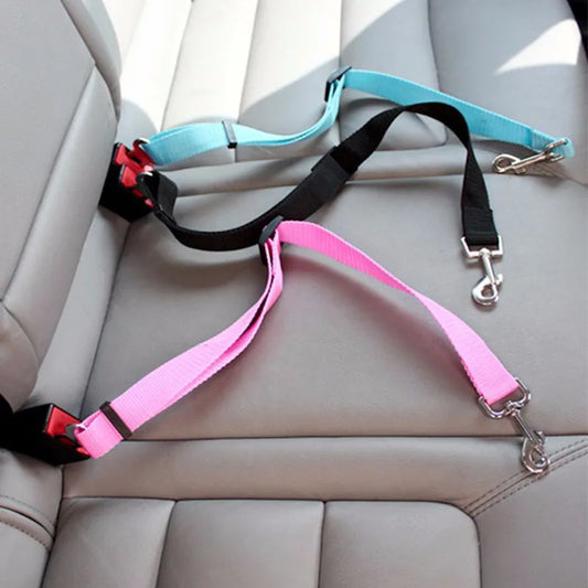 Adjustable Pet Car Seat Belt - Safety Harness Clip
