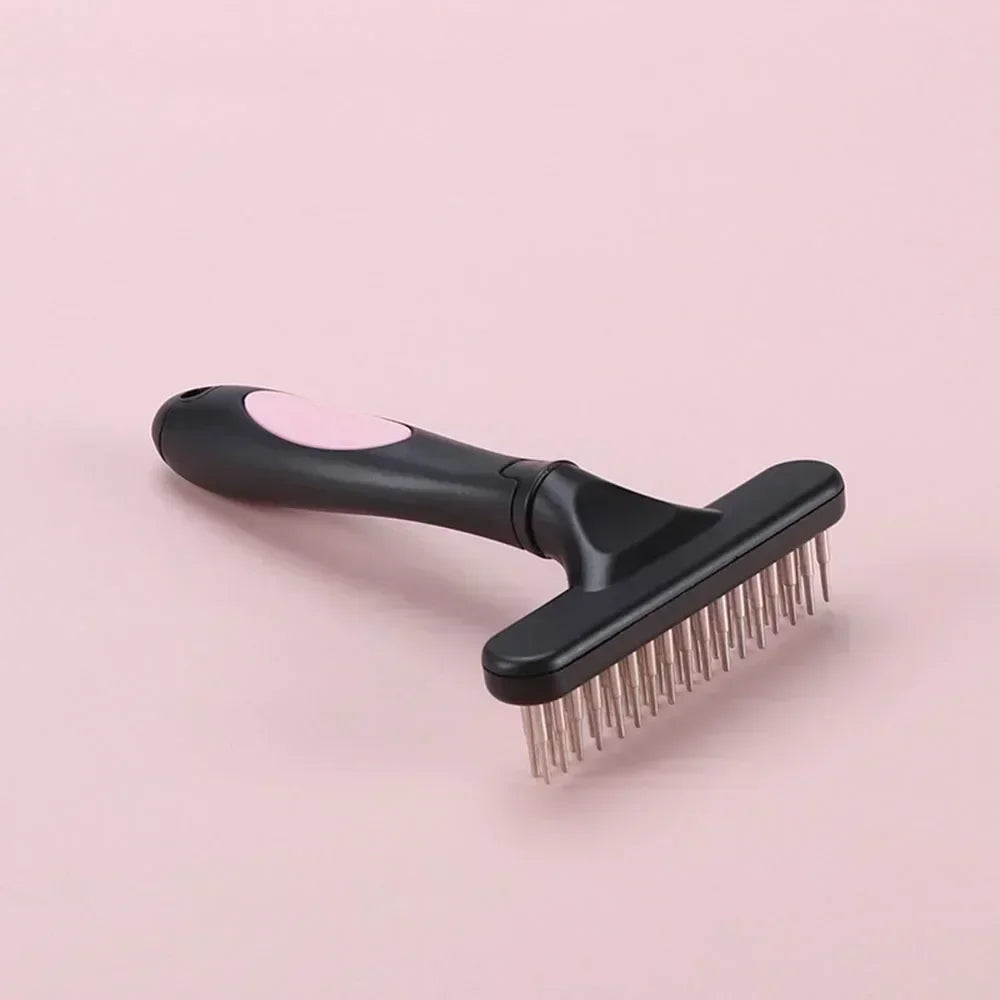 Double Row Undercoat Rake - Deshedding Brush for Pets