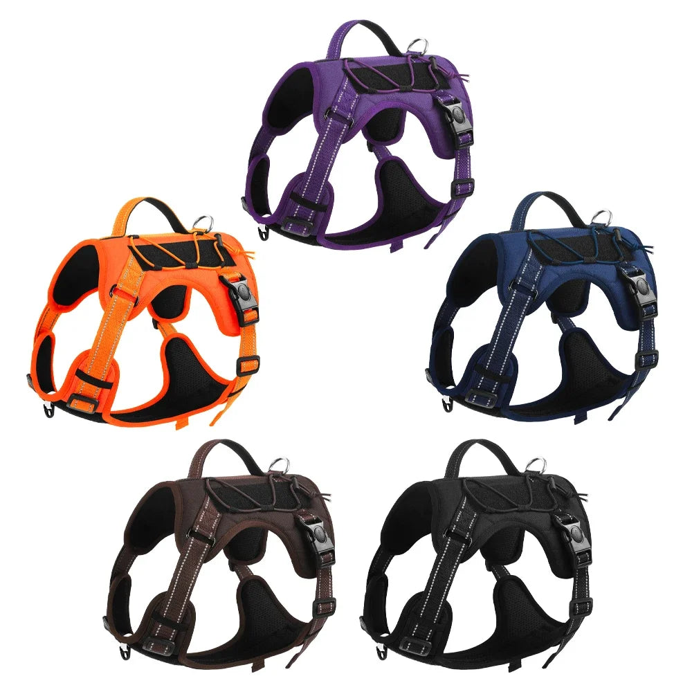 Multi-Functional Dog Harness - No-Pull Reflective Design