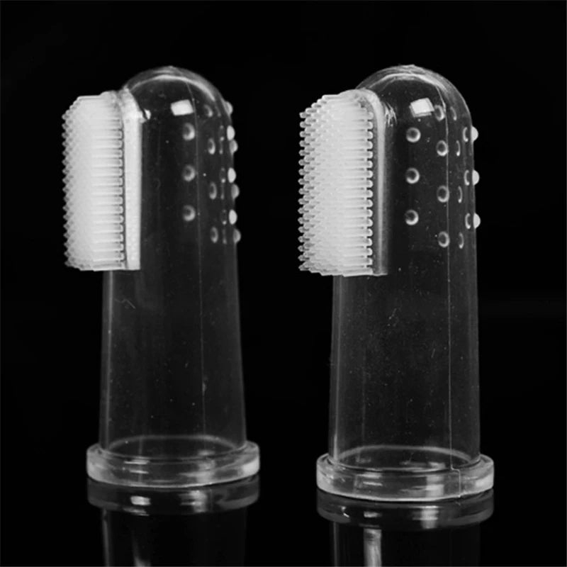 Soft Silicone Finger Toothbrush - Pet Dental Cleaning Tool