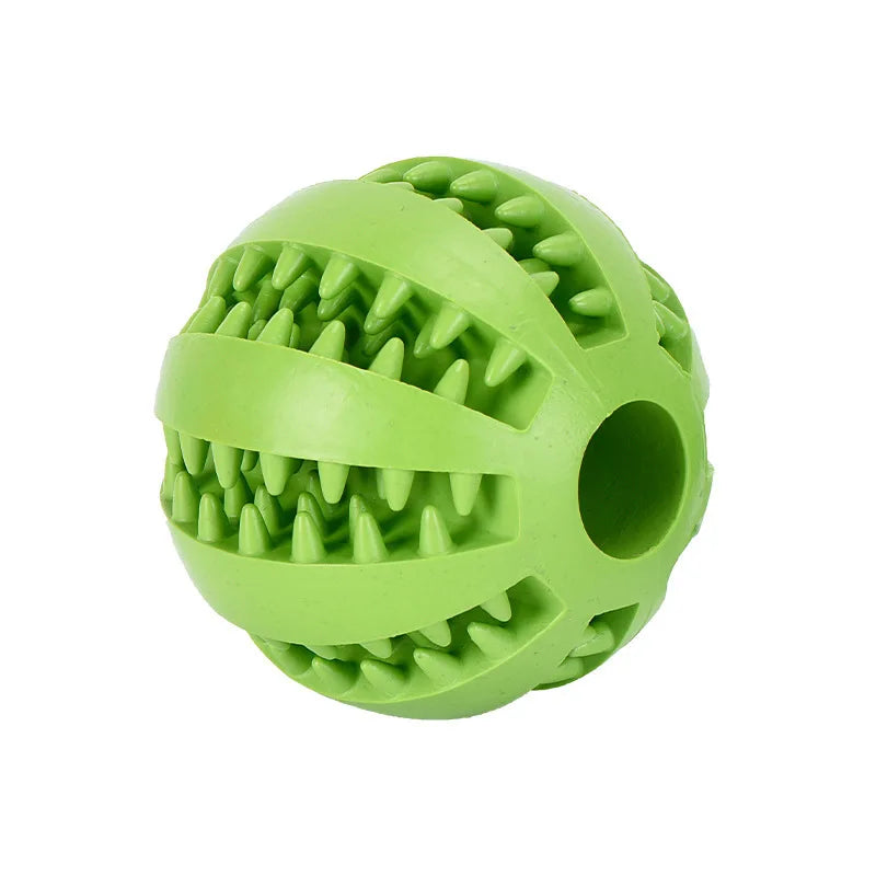 Interactive Rubber Ball - Treat Feeder and Tooth Cleaner