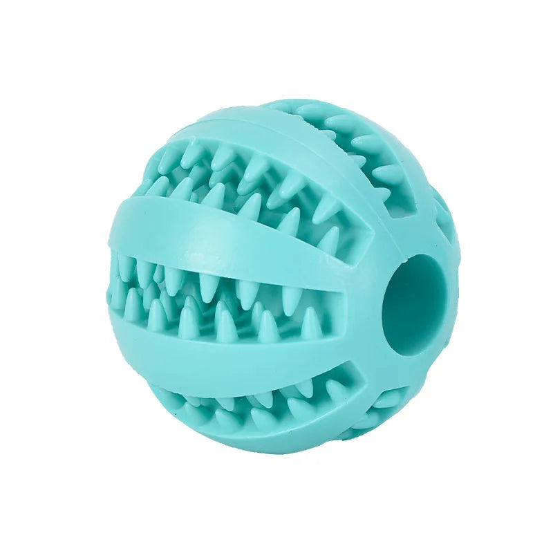 Interactive Rubber Ball - Treat Feeder and Tooth Cleaner