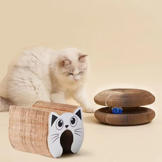 Organ cat scratching board nest wear-resistant and unbreakable cat toy self-entertainment corrugated paper claw grinding board