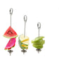 Stainless Steel Bird Food Holder - Fruit & Vegetable Skewer Stick for Parrots & Pet Birds