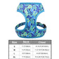 Floral Dog Harness and Leash Set - Adjustable Vest for All Sizes
